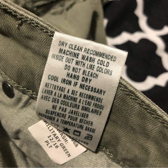 Joe's L34310 Women's The Icon Mid Rise Skinny Raw Hem Green Ankle Jeans Size 27 - Picture 6 of 9